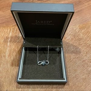 Jared’s Heart Infinity Necklace 1/10 ct tw Diamonds Sterling Silver